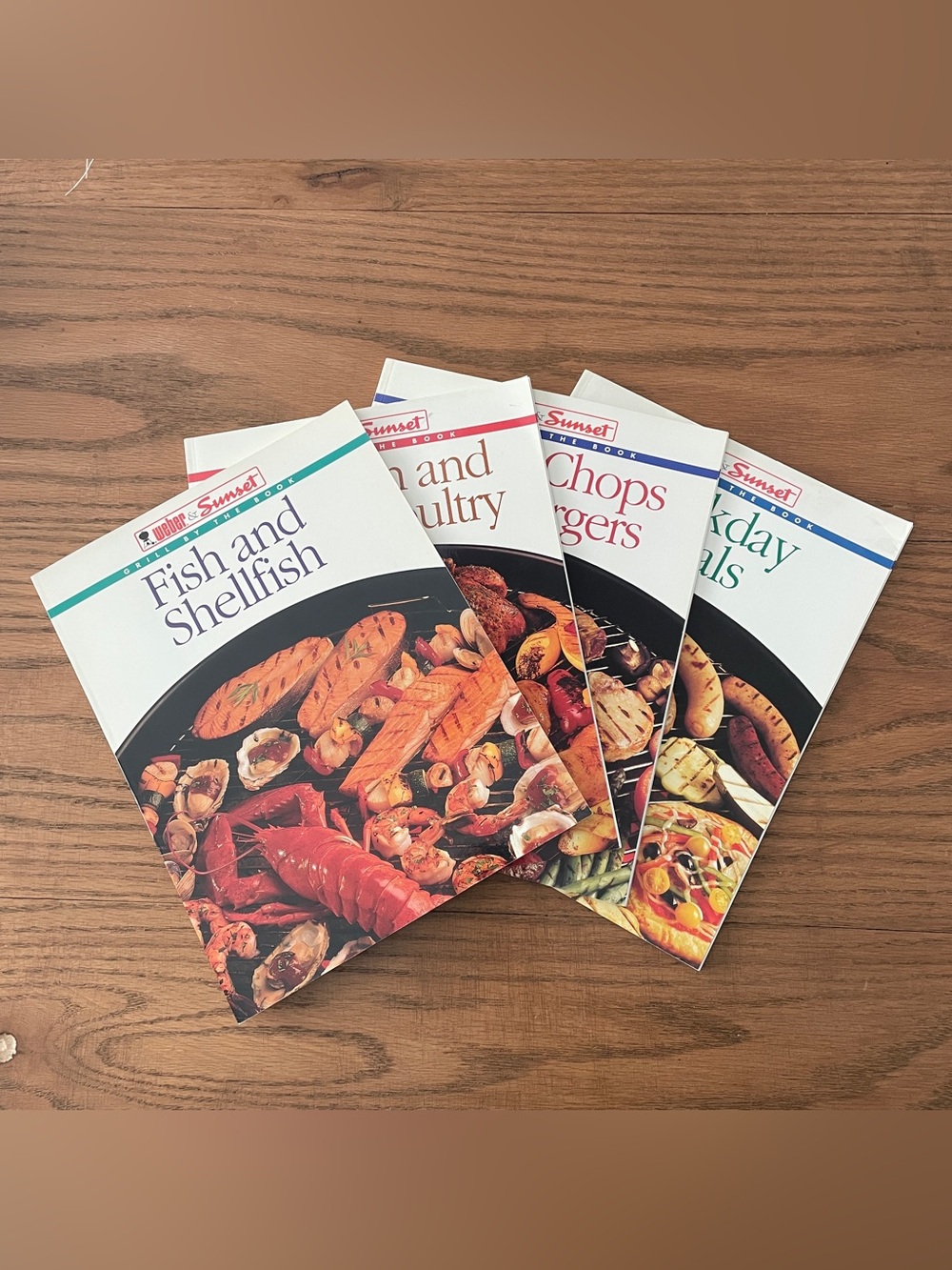 Weber & Sunset Grill by the Book 4 book set 1996
